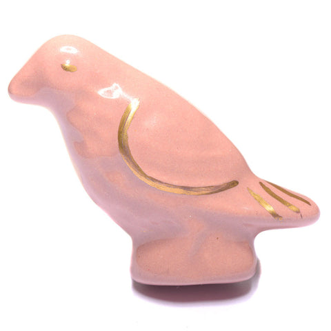 Ceramic Bird pull-pink