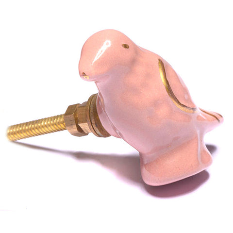 Ceramic Bird pull-pink
