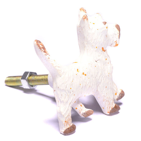 Cast iron terrier pull-cream