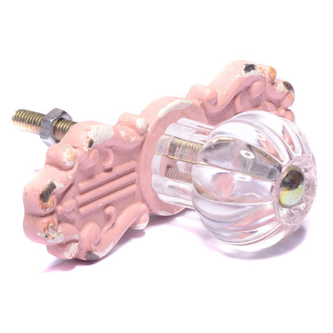 Acrylic pull w/cast backing-pink