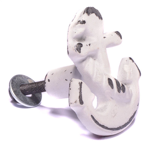 Cast iron anchor pull-white