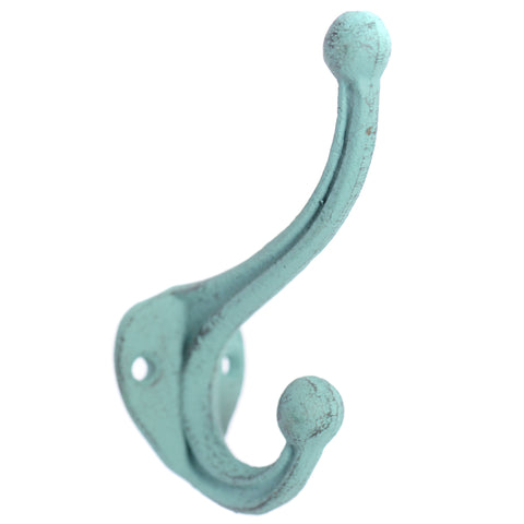 Cast iron basic hook-turquoise