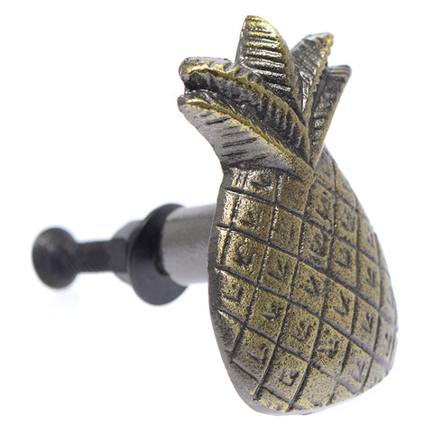 Cast brass pineapple pull