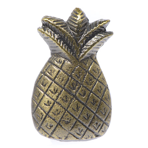 Cast brass pineapple pull