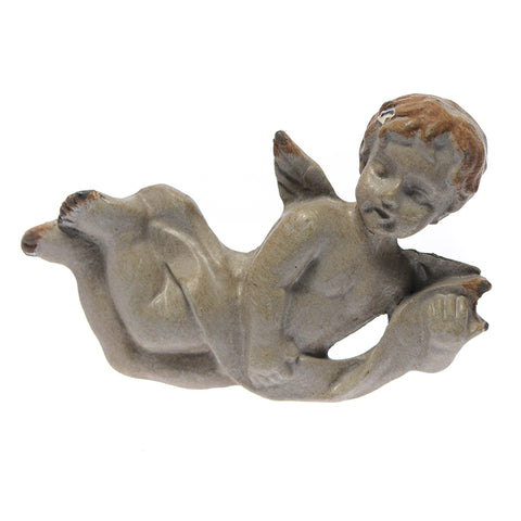 Cast iron cherub pull facing right