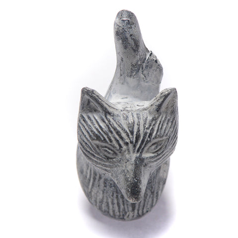 Cast iron fox pull-grey