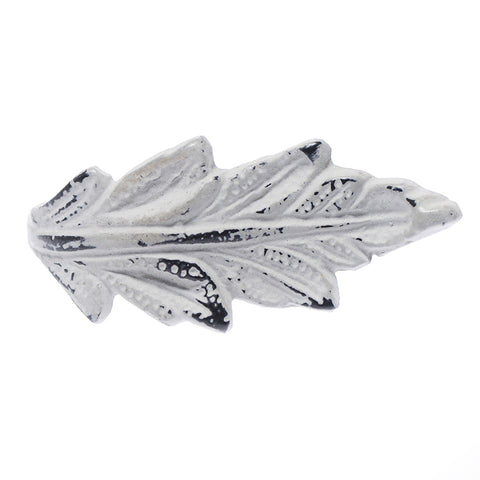 Cast iron leaf pull-grey
