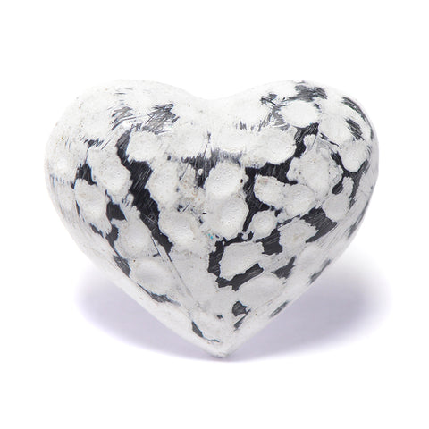 Cast iron heart pull-white