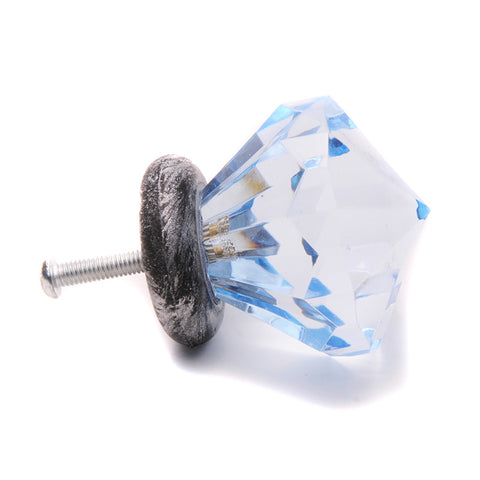 Acrylic diamond cut pull-blue