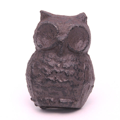 Cast iron owl pull-natural