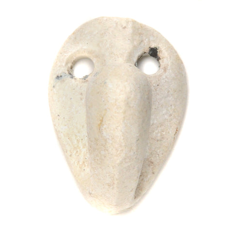 Cast iron oval mini  hook - white