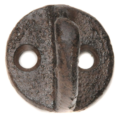 Cast iron mini hook - Brown