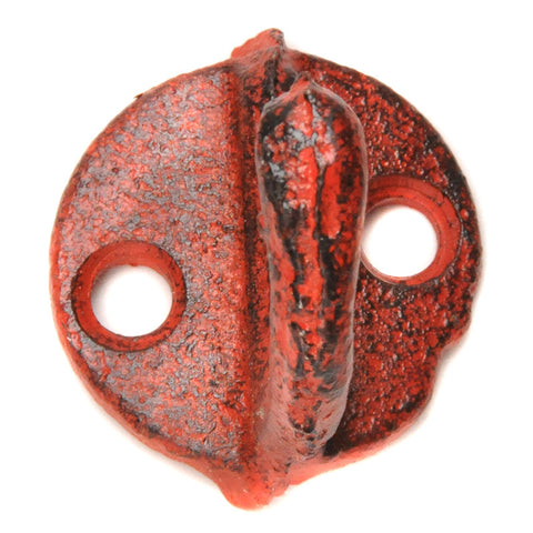 Cast iron mini hook - Red