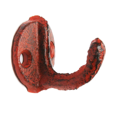 Cast iron mini hook - Red