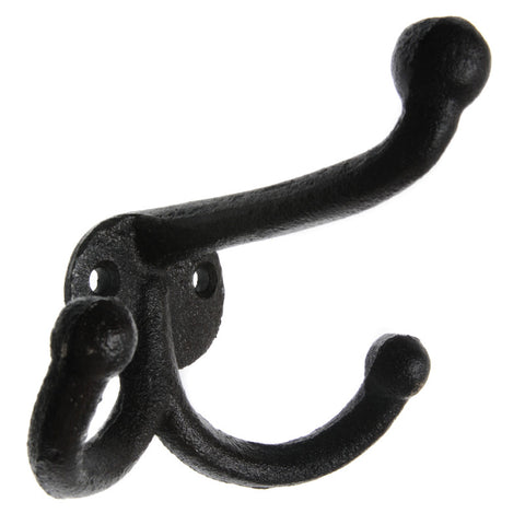Cast iron triple hook-black