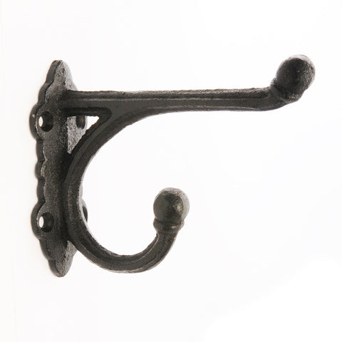 Medium straight top hook-black