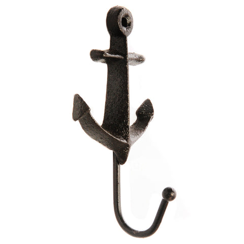 Small cast iron anchor hook-black
