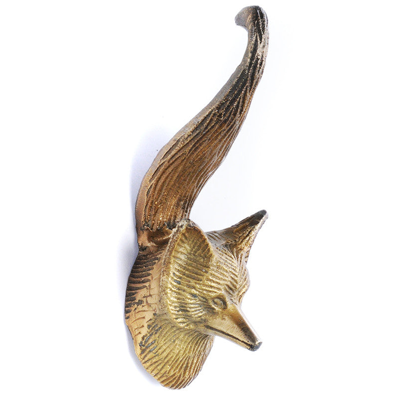 Cast brass fox hook