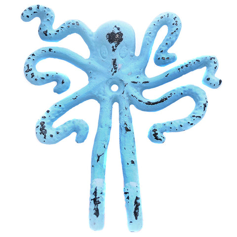 Cast iron octopus hook-blue