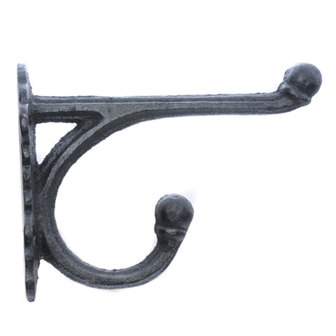 Medium straight top hook-black