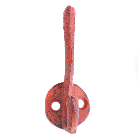 Cast iron skinny hook-red
