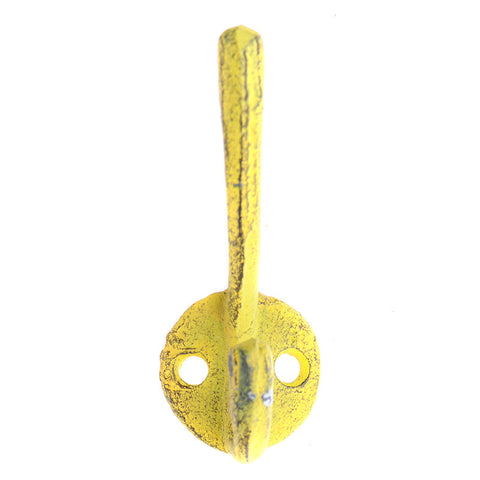 Cast iron skinny hook-yellow