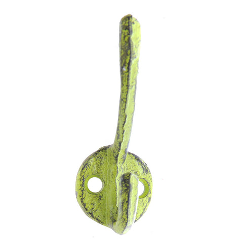 Cast iron skinny hook-green