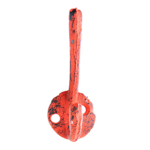 Cast iron skinny hook-orange