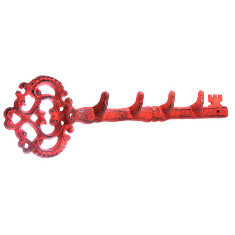 Nostalgia key hooks in a row-red