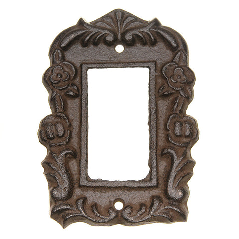 Single roses switch cover-brown