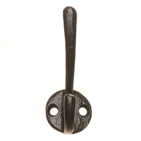 Cast iron skinny hook-black