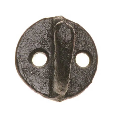 Cast iron mini hook - black