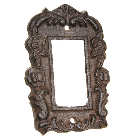 Single roses switch cover-brown