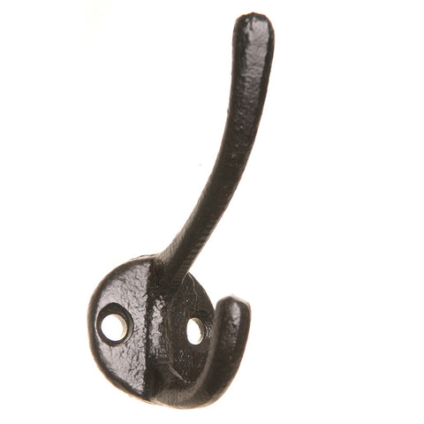 Cast iron skinny hook-black