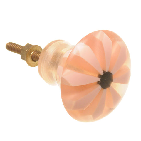 Acrylic retro pull-pink w/black dot