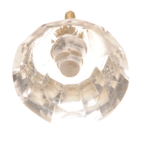 1 5/8" glass diamond pull-clear