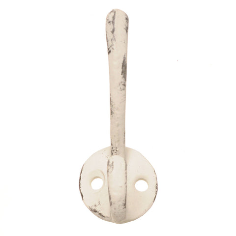 Cast iron skinny hook-white