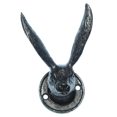 Pewter rabbit hook w. long ears