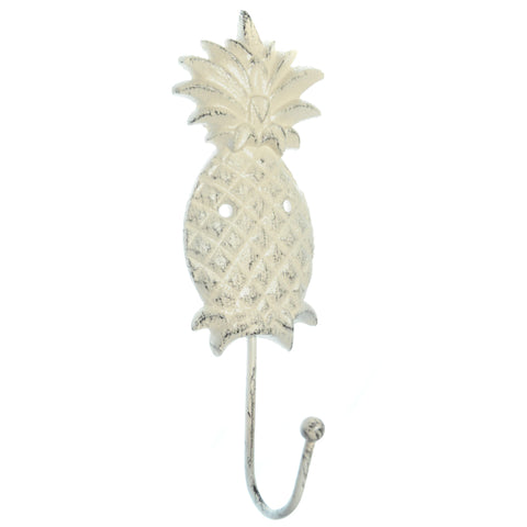 Cream distressed pineapple hook