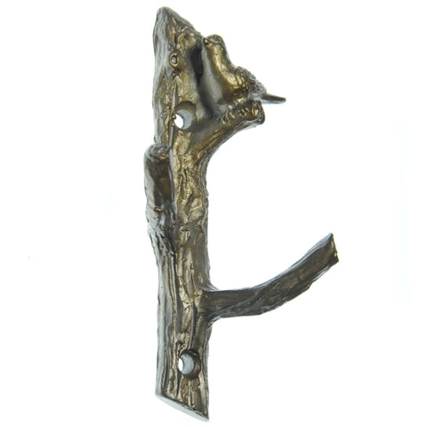 Pewter branch w. bird hook