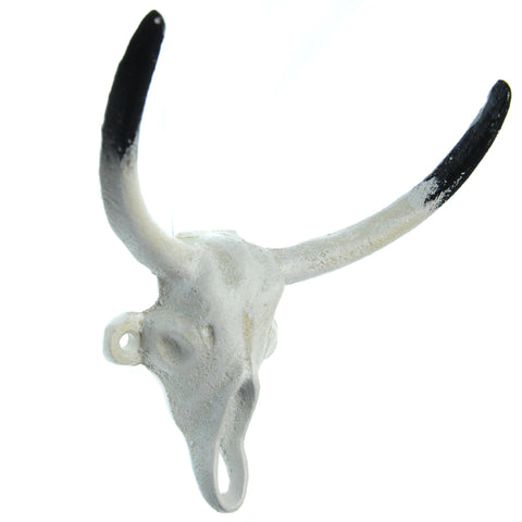 Cast iron taurus hook- white