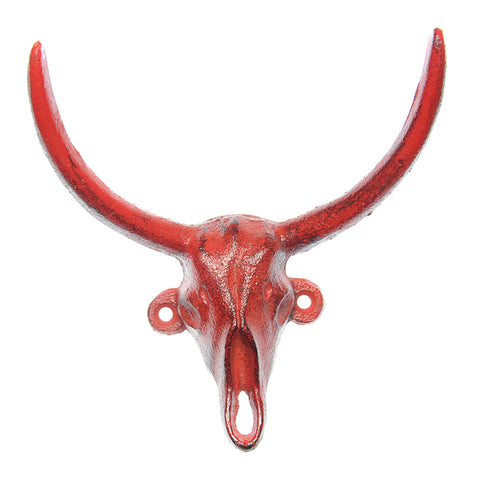 Cast iron taurus hook- red