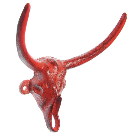 Cast iron taurus hook- red