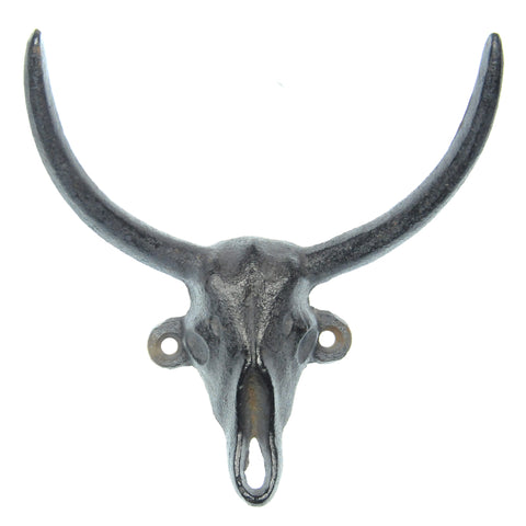 Cast iron taurus hook- brown