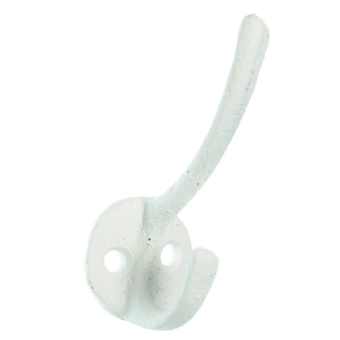 Cast iron skinny hook-white