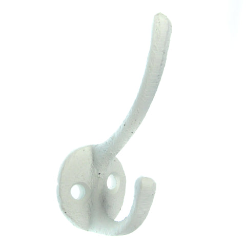 Cast iron skinny hook-white