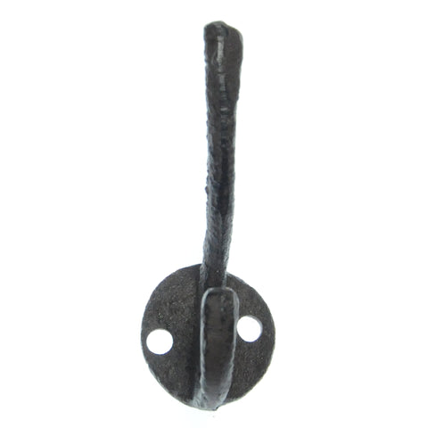Cast iron skinny hook-brown