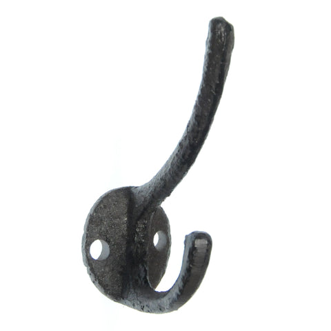 Cast iron skinny hook-brown