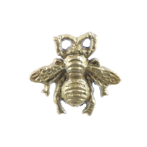 Small cast iron bee pull with gold finish