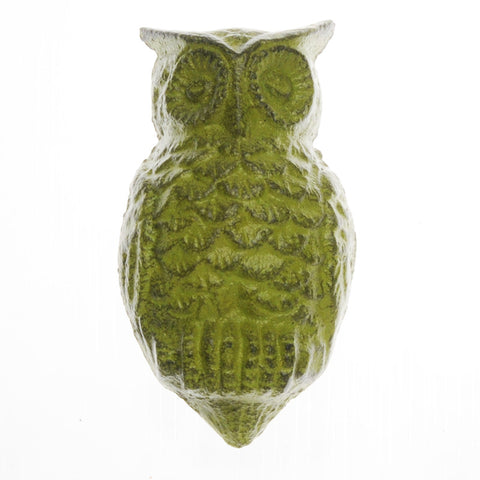 Small owl door knocker-green